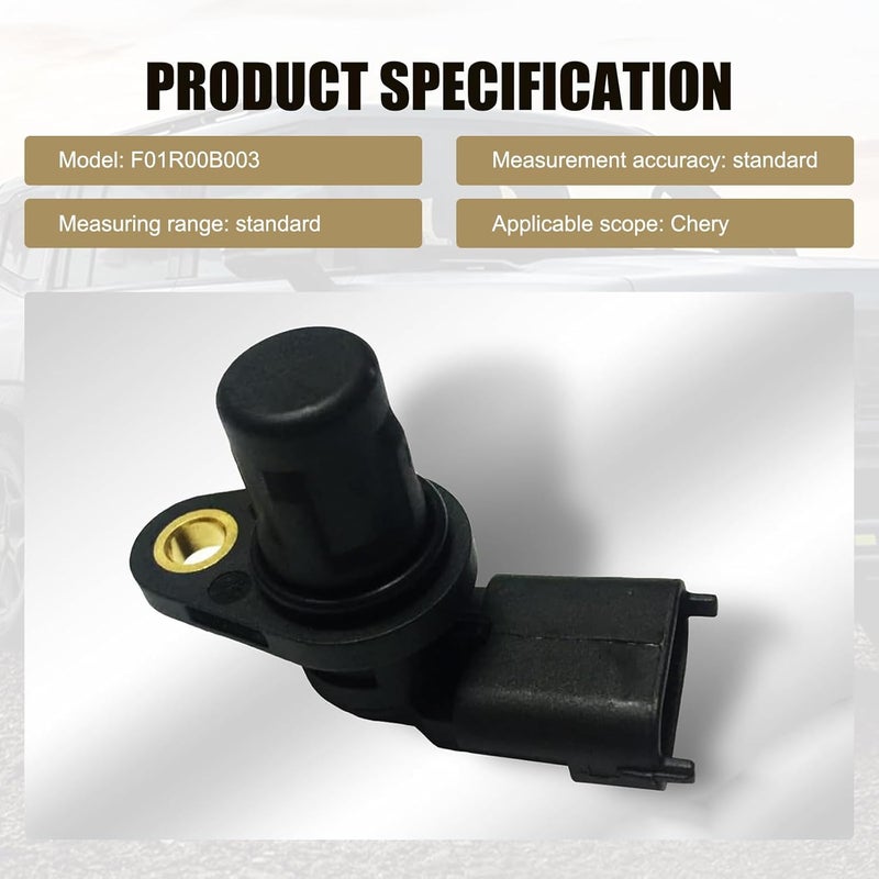 dawfall Car Camshaft Position Sensor for EPC Fault Light Weak Start, Replacement Number F01R00B003, Camshaft Sensor with Sealing Ring for EPC Fault Light and Weak Start, Compatible with Chery Ford - Image 3